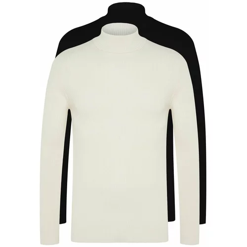Trendyol Sweater - Black - Fitted