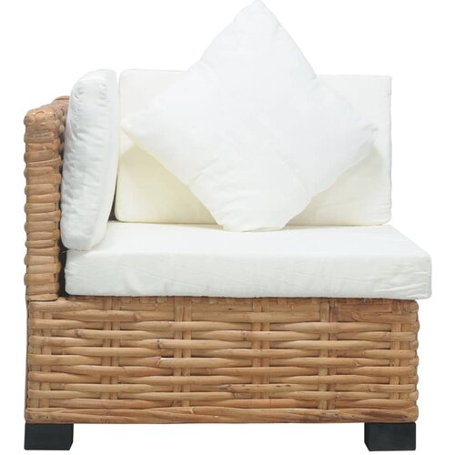 Maison Chic Kotni kavč - Sofa - Kanape z blazinami naravni ratan, (21726643) Cene