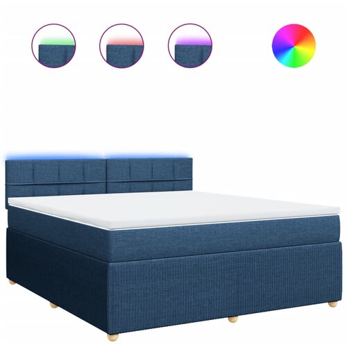 Maison Chic Box spring postelja - Vzmetna postelja z vzmetnico modra 180x200 cm blago SL23993, (21879850) Cene