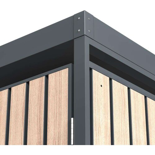  Westman - Spremi&amp;scaron;te za 4 kante za smeće s krovom za biljke Planta | 4x240L | 84x264x124 cm - BRANDED IN GERMANY Slike