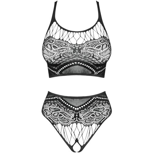 Obsessive - K103 Top and Panties - Black Cijene