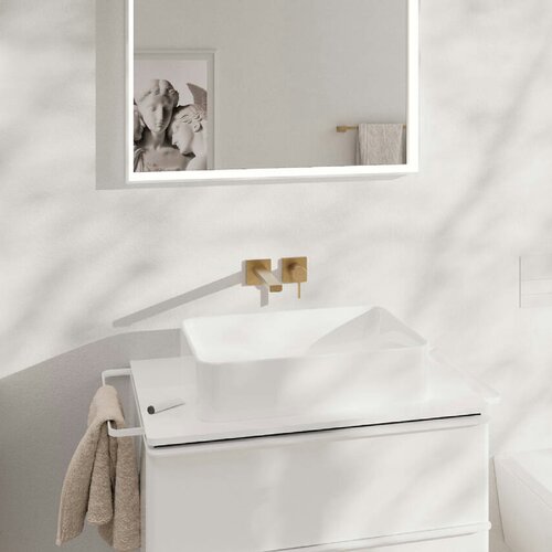 Hansgrohe tecturis e zidna za umivaonik + izliv 22,5 cm brushed bronze 73051140 Slike