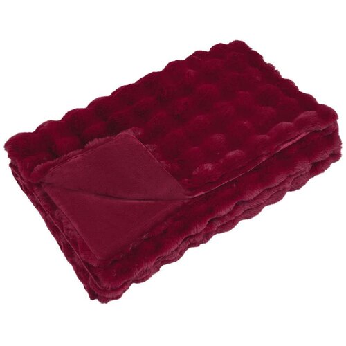  Lažni zec deka Bordeaux Crvena 130 x 150 cm Poliester Slike