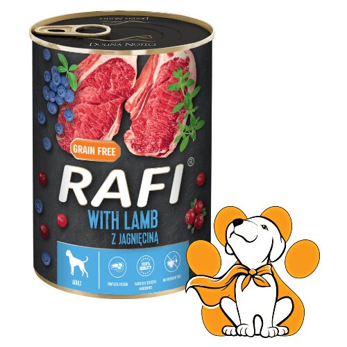Rafi Dog Grain Free Lamb 400g, Vlažna Hrana Sa Jagnjetinom Za Osetljive Pse Cene