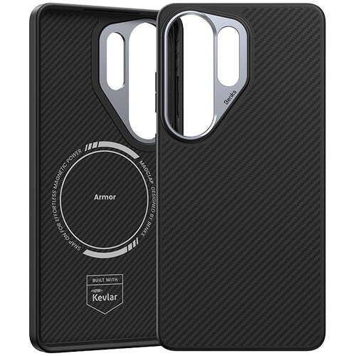 Benks Magnetic Armor Pro Kevlar maska sa metalnim okvirom za Samsung Galaxy S26 Ultra &amp;ndash; crna Slike