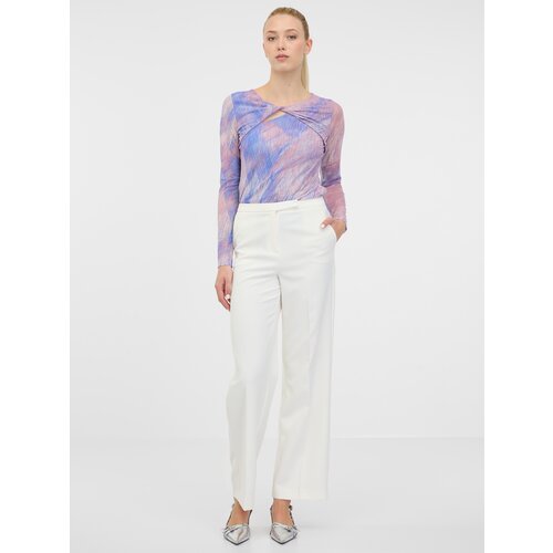 Orsay Light Pink Women's Patterned Long Sleeve T-Shirt - Women's Cene
