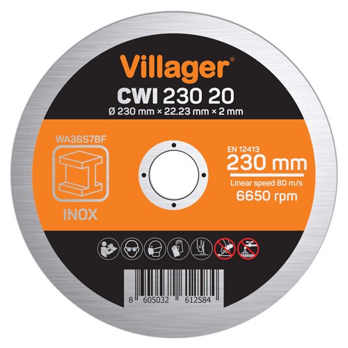 Villager CWI23020 - Rezna ploca za inox 230x2.0mm Cene