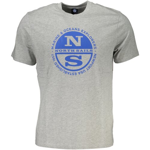 North Sails MEN&amp;amp;#39;S SHORT SLEEVED T-SHIRT GRAY Slike