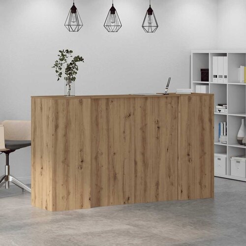  Recepcijski stol 180x50x103,5 cm od konstruiranog drva Slike