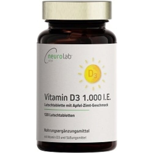 NeuroLab&amp;reg; Vital Vitamin D3 1,000 IU - 120 liz. tabl. Slike