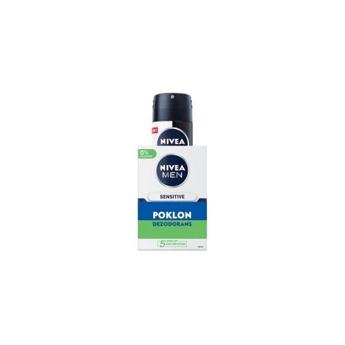 Nivea Balzam Sensitive 100ml i Dezodorans Black &amp;amp; White 150ml Slike
