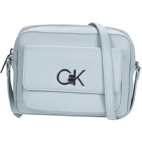 Calvin Klein Jeans Torbe za čez ramo RE-LOCK CAMERA BAG W/FLAP PBL Modra Slike