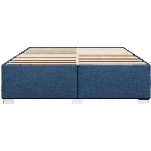  Okvir za krevet bez madraca plavi 200x200 cm od tkanine Slike