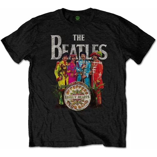 The Beatles majica Unisex Sgt Pepper (Retail Pack) L Črna