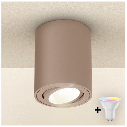 Brilagi LED RGBW prigu&scaron;iva spot svetlo MIA 1xGU10/4,8W/230V 100x80 mm bež Cene
