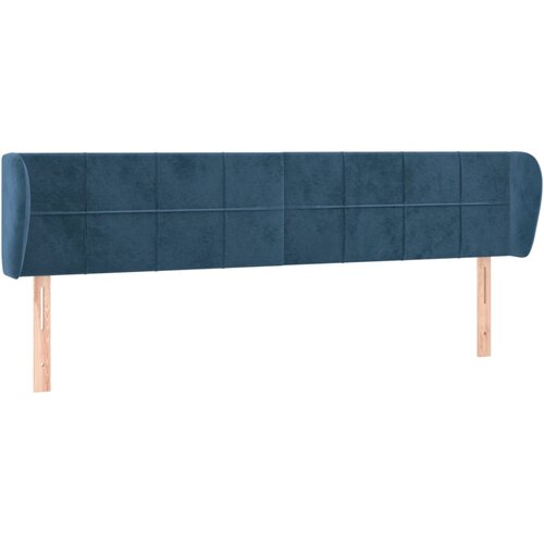Maison Chic vzglavna omarica - nočna omarica - posteljna omarica z u&amp;scaron;esi temno modro 163x23x78/88 cm žamet, (21709074) Slike