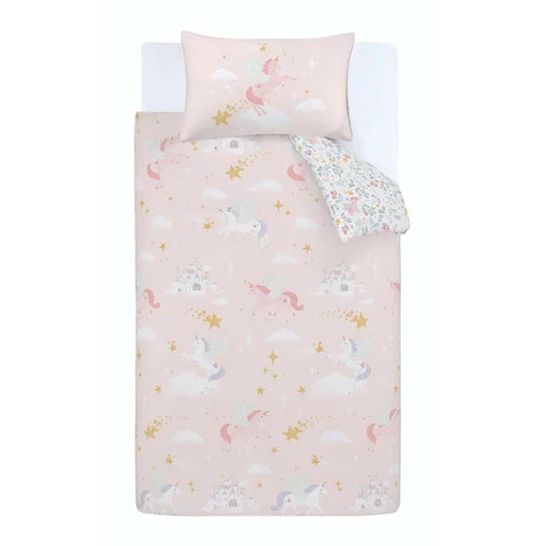 Catherine Lansfield Dječja posteljina za krevet za jednu osobu 135x200 cm Fairytale Unicorn –