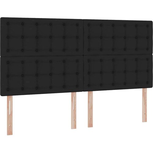  Krevet s od storage s madracem Crna 180 x 200 cm Lažna koža Slike