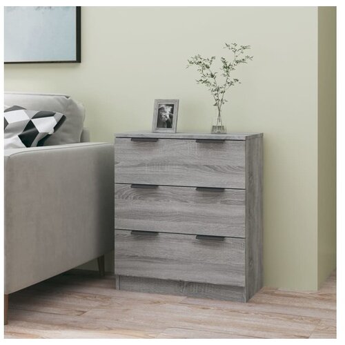  Komoda siva sonoma 60x30x70 cm inženirski les Cene
