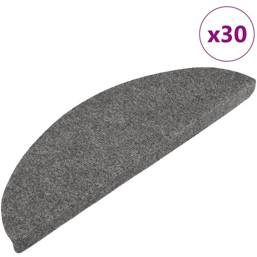 vidaXL Samoljepljivi otirači za stepenice 30 kom sivi 56 x 17 x 3 cm Cijene
