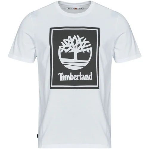 Timberland STACK LOGO SHORT SLEEVE TEE Bijela