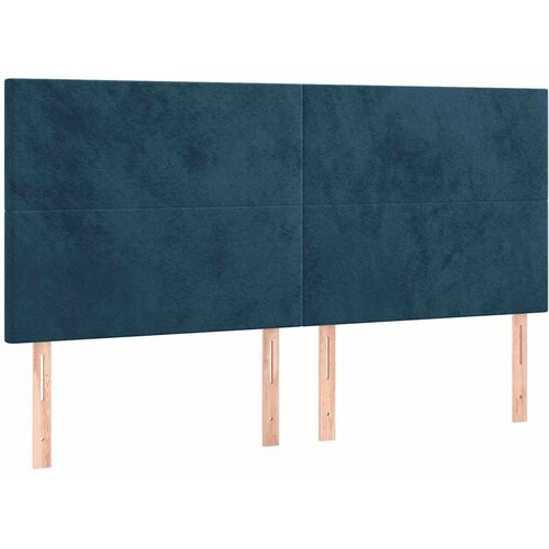  Krevet s oprugama i madracem tamnoplavi 200x200 cm bar&amp;scaron;unasti Slike