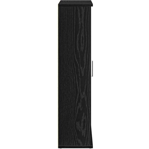 VidaXL Kupaonski ormarić s držačem za role crni 39x22x90 cm Slike