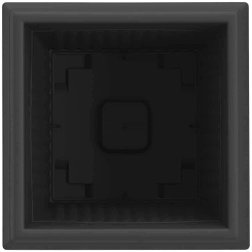  Kvadratna saksija za cvijeće 24 pcs Crna 16 x 16 x 14 cm - Crna 16 x 16 x 14 cm 24 Slike