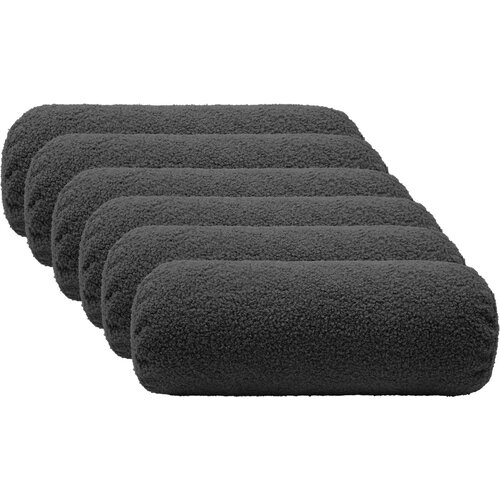  Presvlaka za jastuk 6 pcs HEERLEN Tamnosiva &Oslash; 15 x 40 cm Boucl&eacute; Cijene