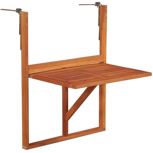 vidaXL Viseći stol za balkon 64,5 x 44 x 80 cm masivno bagremovo drvo