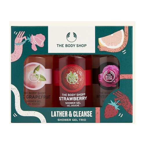 The Body Shop lather cleanse shower gel trio Slike