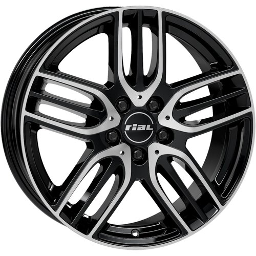 RIAL A18 5x112 ET40 7,5x18 M14-E črna spredaj polirana 66,5 (Audi, Infinity QX30, MB A-Klasse, B-Kla Cene