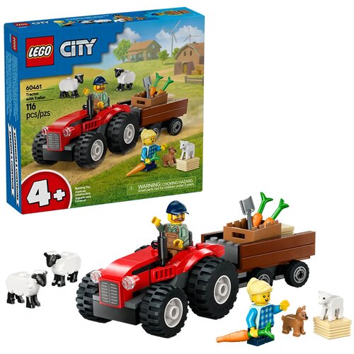Lego City: Rdeči kmetijski traktor s prikolico Cene