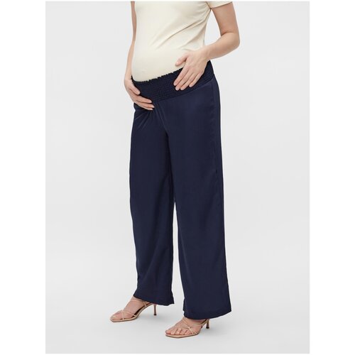 Mamalicious Dark blue wide maternity pants Videl - Women Slike