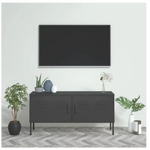  TV omarica antracitna 105x35x50 cm jeklo