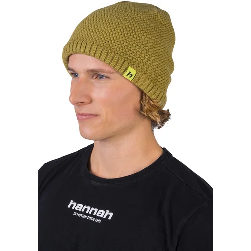 HANNAH Winter knitted hat made of merino wool BRIT avocado oil