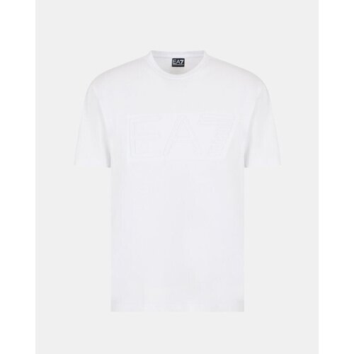 Ea7 Emporio Armani Majice s kratkimi rokavi 7M000149 AF14772 Bela Cene