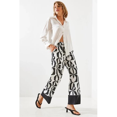 Bianco Lucci ženske pantalone Mbms005 60501005, &scaron;iroke nogavice, crne Cene