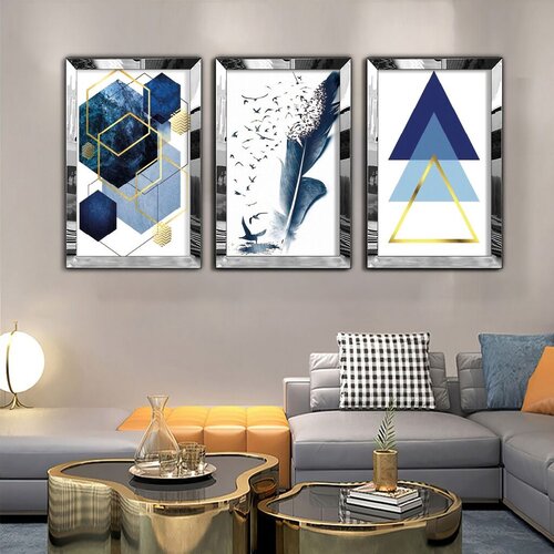 Wallity Zidna slika Huhu410, 40x60 cm, 3 dijela Cene