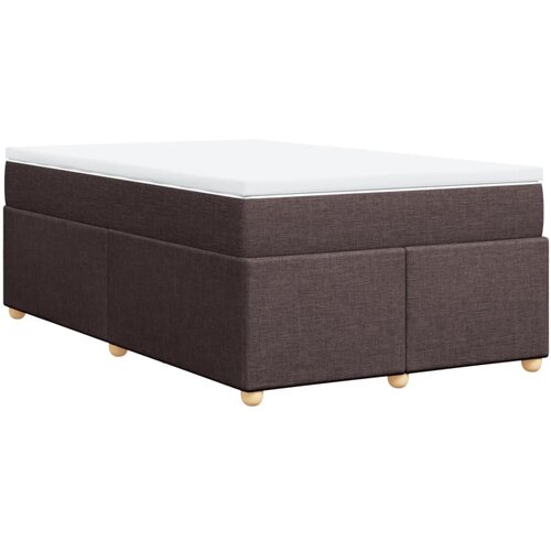 vidaXL Krevet box spring s madracem tamnosmeđi 120 x 190 cm od tkanine Cijene