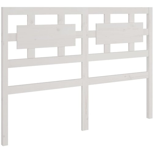 Maison Chic posteljno vzglavje - vzglavna omarica - nočna omarica belo 205,5x4x100 cm trdna borovina, (21706089) Slike
