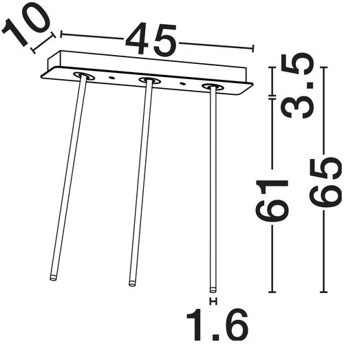 Nova Luce Mat črna aluminijasta LED stropna svetilka z upogljivo konstrukcijo 10x45 cm Stilvi &amp;ndash; Slike