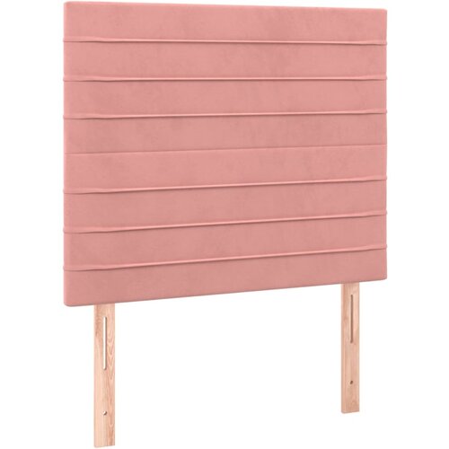 Maison Chic Posteljno vzglavje - Vzglavna omarica 2 kosa roza 80x5x78/88 cm žamet, (22077084) Slike