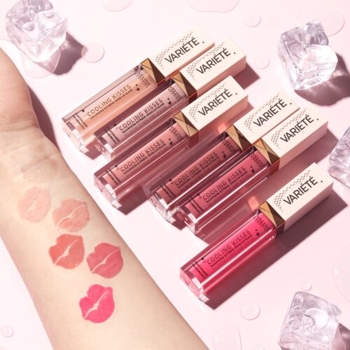 Eveline Cosmetics Vari&amp;eacute;t&amp;eacute; Cooling Kisses vlažilni sijaj za ustnice s hladilnim učinkom odtenek 03 Star Glow 6,8 ml Slike