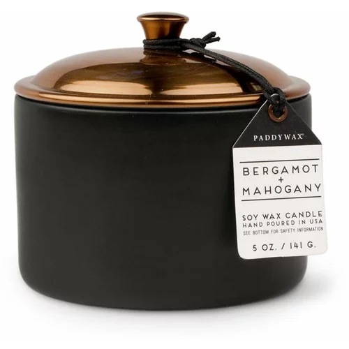 Paddywax Mirisna svijeća od sojinog voska Bergamot & Mahogony 141 g