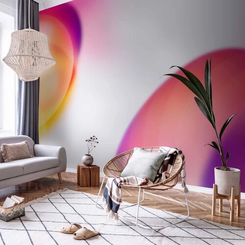 Foto tapeta - Abstraction - Shapes - Juicy Yellow and Violet-Pink 200x140 Cene