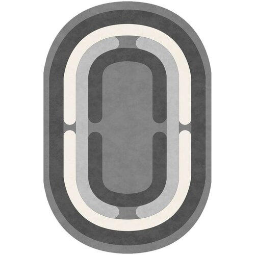 Conceptum Hypnose Ovalni Tepih u Antracit Boji (100 x 150 cm) Cene