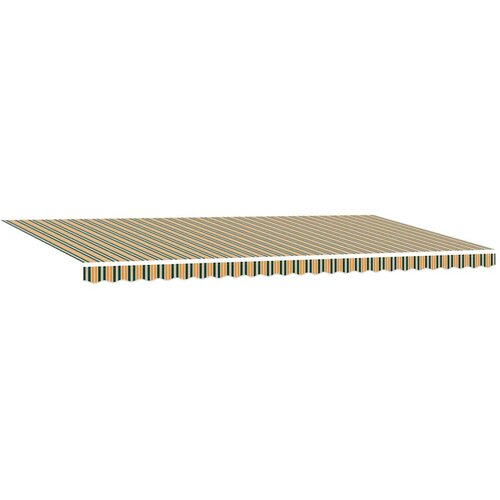  Skrovita tenda Zelena i žuta 600 &amp;times; 300 cm Poliester i metal Slike