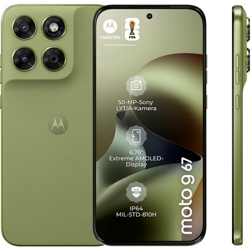 Motorola Moto G67 4GB/128GB Zelena Nil PBAU0003SE PANTONE Slike