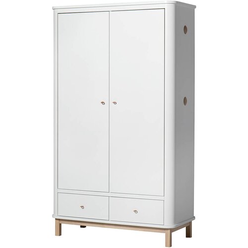 Oliver Furniture&amp;reg; dvodelna omara white/oak Slike